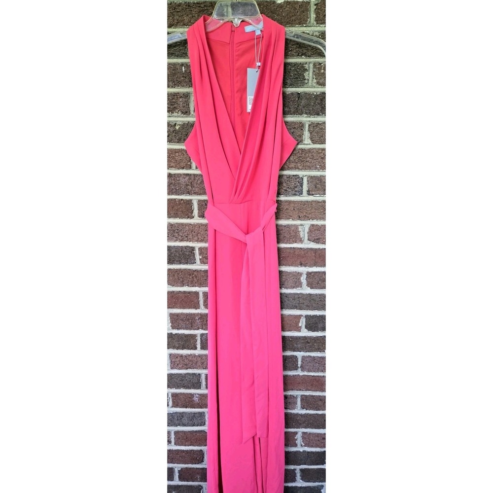 Antonio Melani Women's 10 Pink Sleeveless Wide Leg Jumpsuit Resortcore Cruise